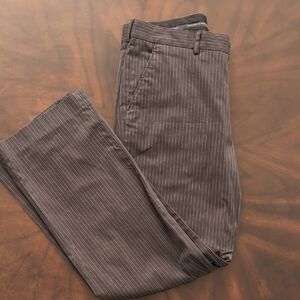 Express Men's Pinstripe Pants - Faded Black